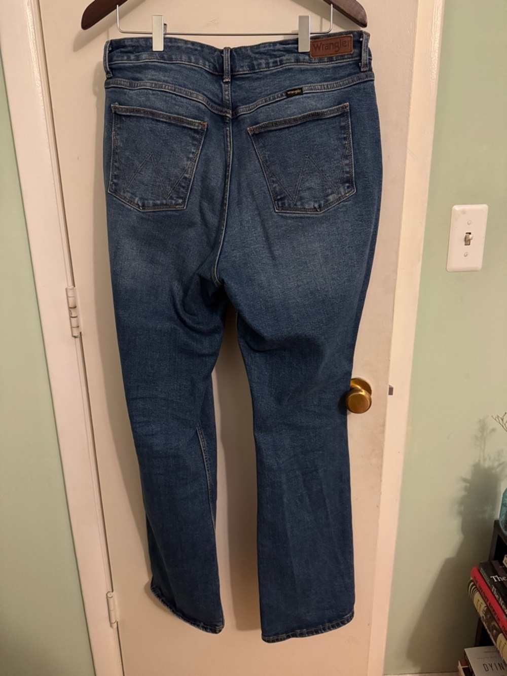 Wrangler Women's Blue high rise bold boot cut Jeans - Classic Denim - Picture 14 of 16